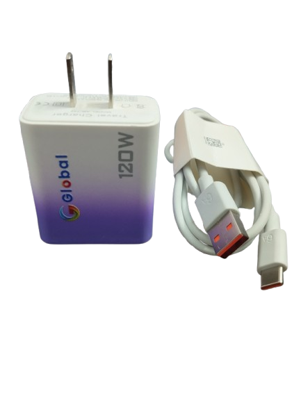 G Global 120W Fast Charger Adapter With Cable(A)