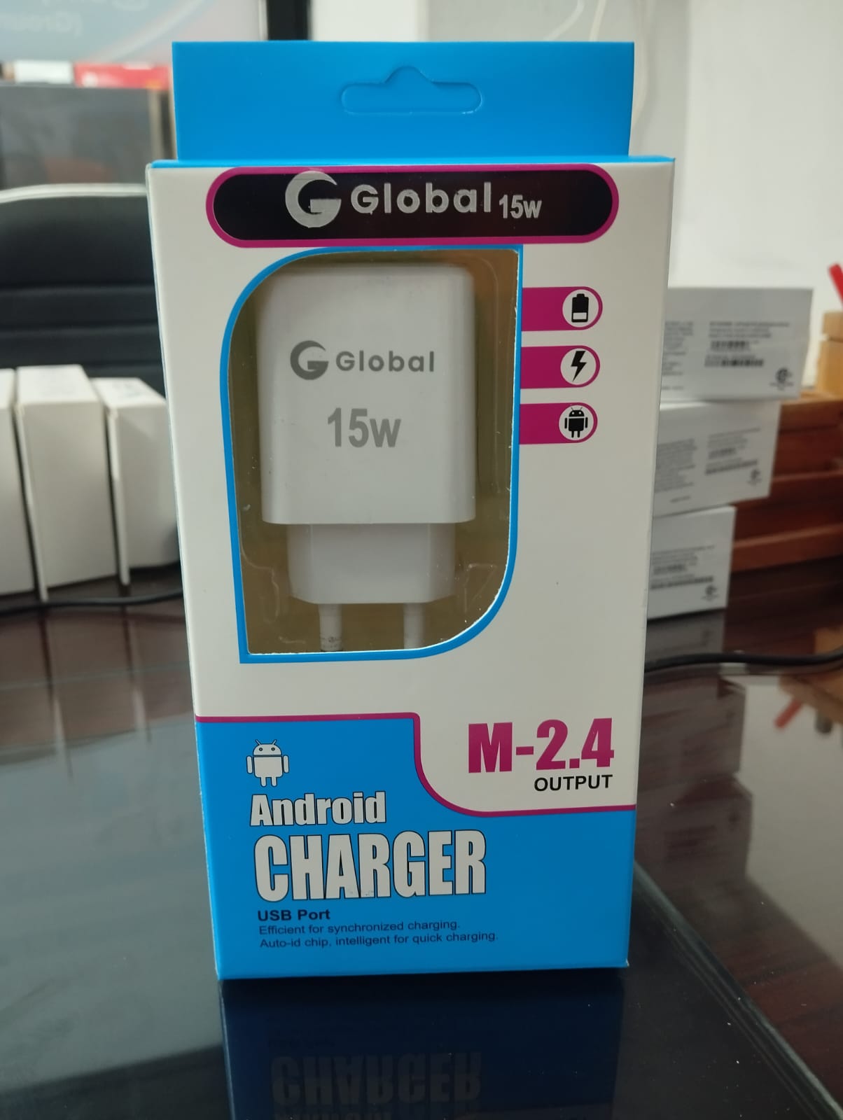 G Global 15W Fast Charger Adapter With Cable(B)