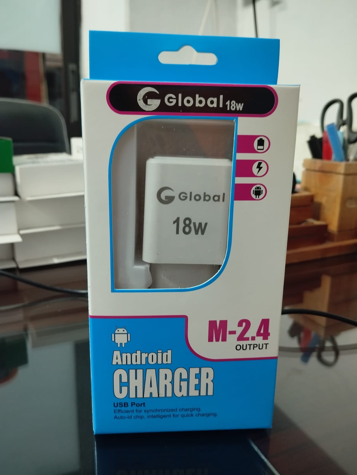 G Global 18W Fast Charger Adapter With Cable(B)