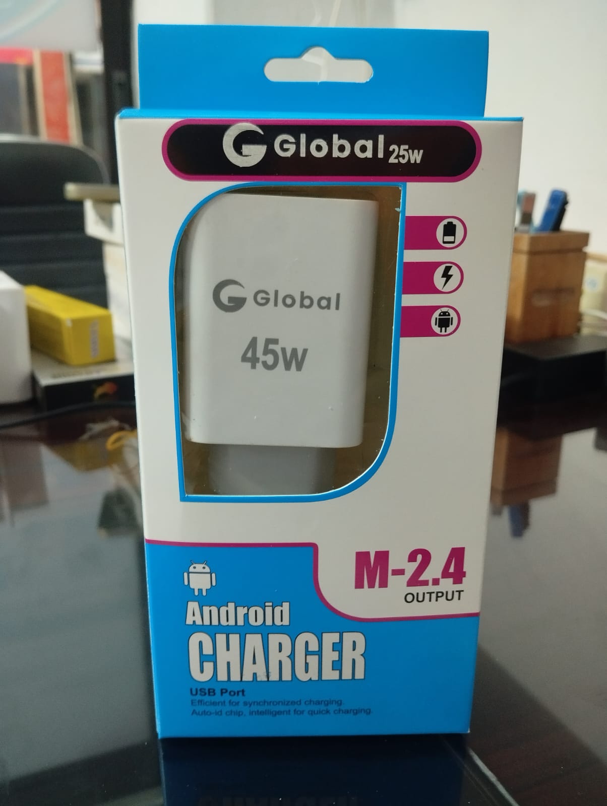G Global 45W Fast Charger Adapter With Cable(B)