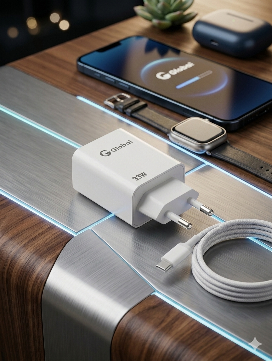 G Global 33W Fast Charger Adapter With Cable(B)