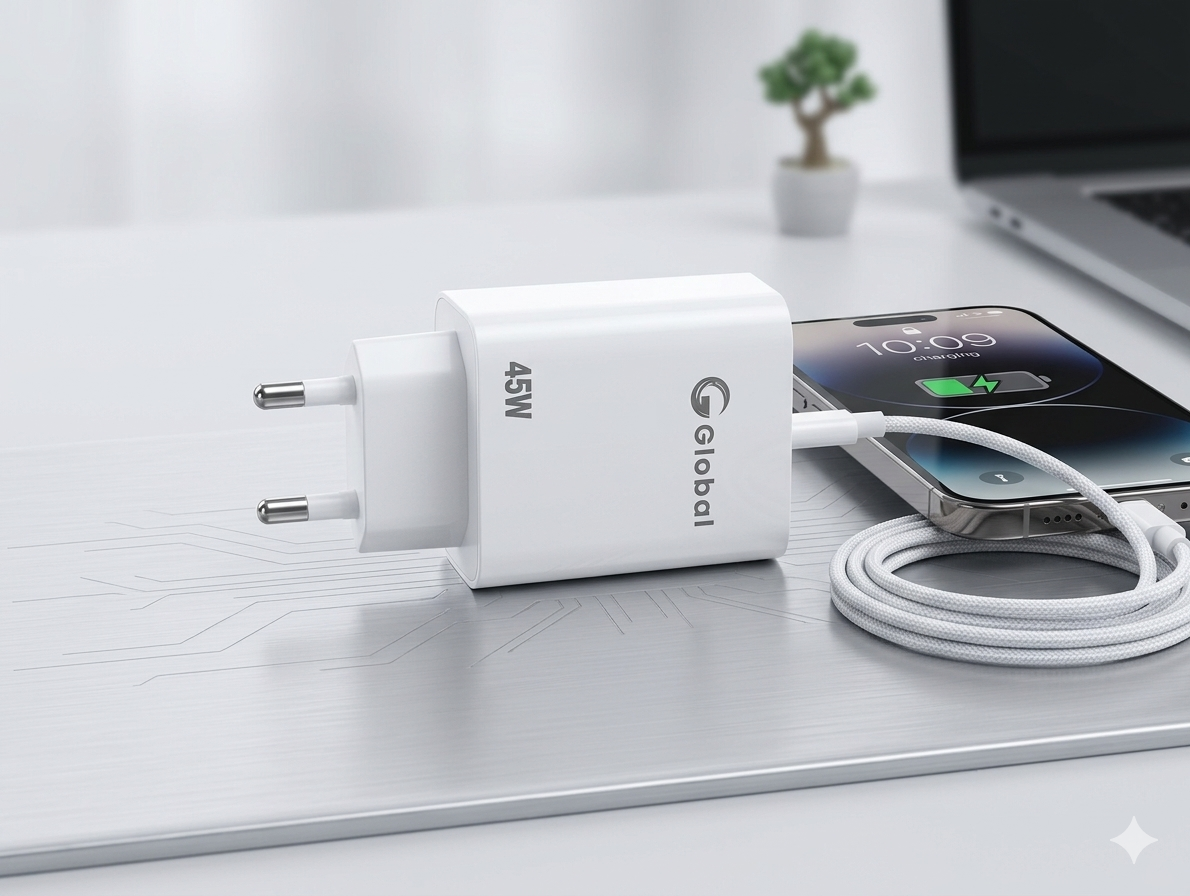 G Global 45W Fast Charger Adapter With Cable(B)